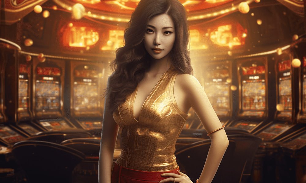 Ilustrasi suasana permainan live casino profesional di sukabet